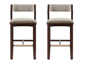 Patricia Barstool in Linen (set of 2) by Manhattan Comfort at Eve Furniture