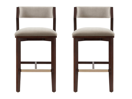 Patricia Barstool in Linen (set of 2) by Manhattan Comfort at Eve Furniture