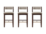 Patricia Barstool in Linen (set of 3) by Manhattan Comfort at Eve Furniture