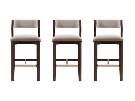 Patricia Barstool in Linen (set of 3) by Manhattan Comfort at Eve Furniture