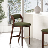 Patricia Barstool in Turtle Green by Manhattan Comfort at Eve Furniture