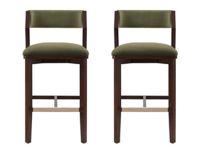 Patricia Barstool in Turtle Green (set of 2) by Manhattan Comfort at Eve Furniture