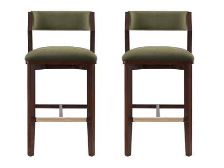 Patricia Barstool in Turtle Green (set of 2) by Manhattan Comfort at Eve Furniture