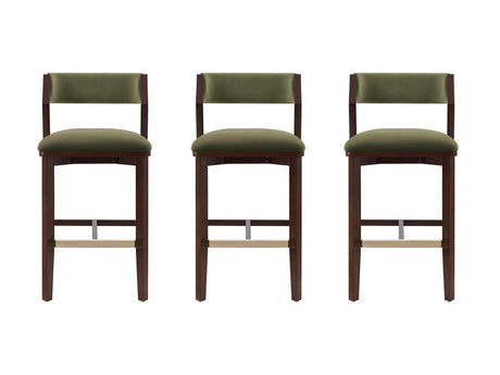Patricia Barstool in Turtle Green (set of 3) by Manhattan Comfort at Eve Furniture