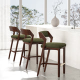 Patricia Barstool in Turtle Green (set of 3) by Manhattan Comfort at Eve Furniture