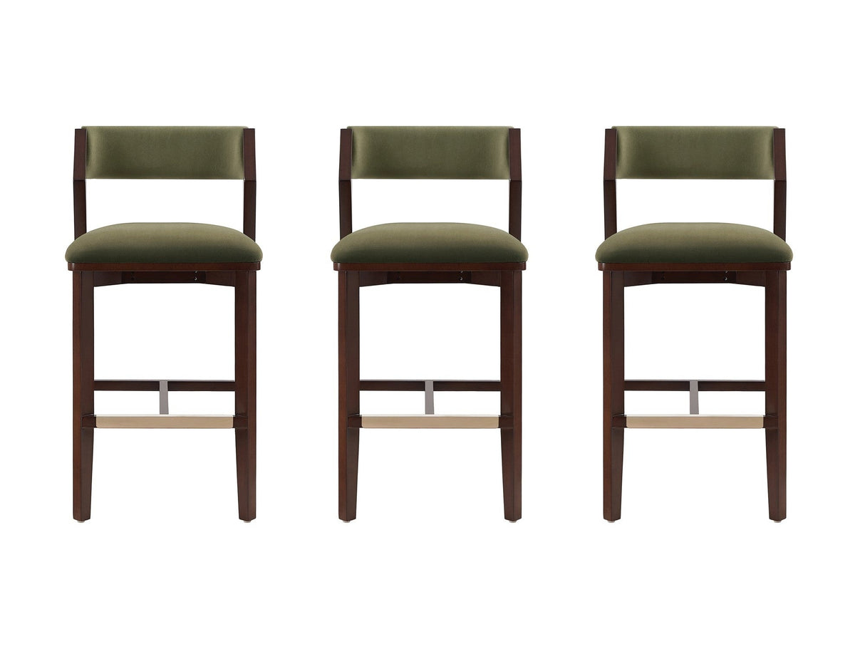 Patricia Barstool in Turtle Green (set of 3) by Manhattan Comfort at Eve Furniture
