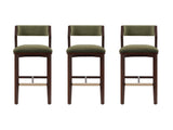 Patricia Barstool in Turtle Green (set of 3) by Manhattan Comfort at Eve Furniture