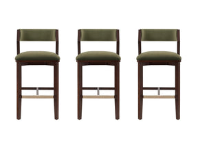 Patricia Barstool in Turtle Green (set of 3) by Manhattan Comfort at Eve Furniture