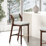 Patricia Barstool in White Glacier by Manhattan Comfort at Eve Furniture