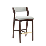 Patricia Barstool in White Glacier by Manhattan Comfort at Eve Furniture