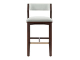 Patricia Barstool in White Glacier by Manhattan Comfort at Eve Furniture