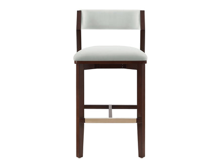 Patricia Barstool in White Glacier by Manhattan Comfort at Eve Furniture