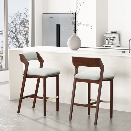 Patricia Barstool in White Glacier (set of 2) by Manhattan Comfort at Eve Furniture