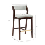 Patricia Barstool in White Glacier (set of 2) by Manhattan Comfort at Eve Furniture