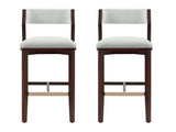 Patricia Barstool in White Glacier (set of 2) by Manhattan Comfort at Eve Furniture