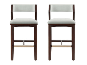 Patricia Barstool in White Glacier (set of 2) by Manhattan Comfort at Eve Furniture