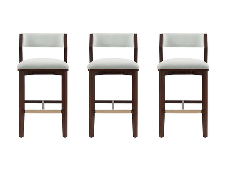 Patricia Barstool in White Glacier (set of 3) by Manhattan Comfort at Eve Furniture