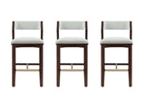 Patricia Barstool in White Glacier (set of 3) by Manhattan Comfort at Eve Furniture