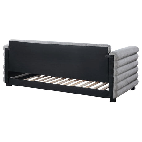 Patricia Boucle Upholstered Twin Day Bed with Trundle Grey by Coaster at Eve Furniture