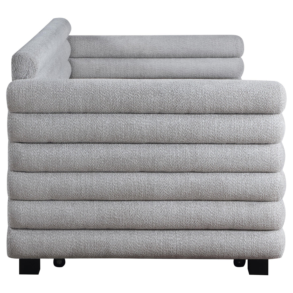 Patricia Boucle Upholstered Twin Day Bed with Trundle Grey by Coaster at Eve Furniture