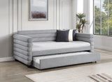 Patricia Boucle Upholstered Twin Day Bed with Trundle Grey by Coaster at Eve Furniture
