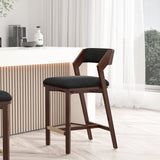 Patricia Counter Stool in Black by Manhattan Comfort at Eve Furniture