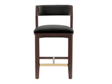 Patricia Counter Stool in Black by Manhattan Comfort at Eve Furniture