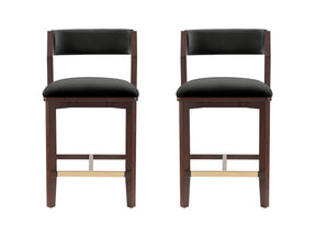 Patricia Counter Stool in Black (set of 2) by Manhattan Comfort at Eve Furniture