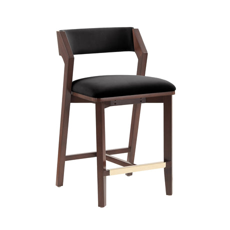 Patricia Counter Stool in Black (set of 3) by Manhattan Comfort at Eve Furniture