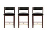 Patricia Counter Stool in Black (set of 3) by Manhattan Comfort at Eve Furniture
