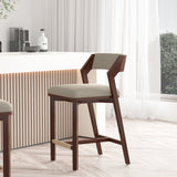 Patricia Counter Stool in Linen by Manhattan Comfort at Eve Furniture