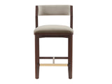 Patricia Counter Stool in Linen by Manhattan Comfort at Eve Furniture