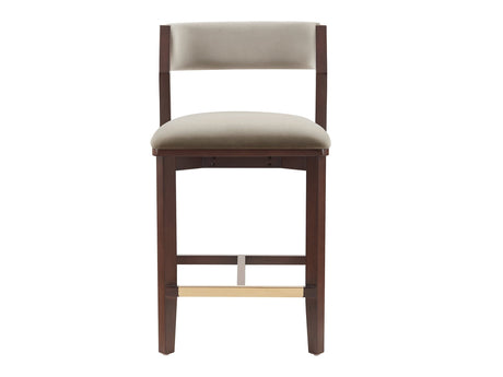 Patricia Counter Stool in Linen by Manhattan Comfort at Eve Furniture