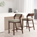 Patricia Counter Stool in Linen (set of 2) by Manhattan Comfort at Eve Furniture