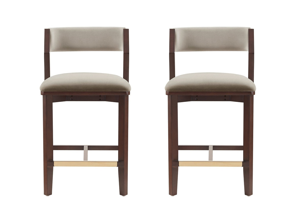 Patricia Counter Stool in Linen (set of 2) by Manhattan Comfort at Eve Furniture