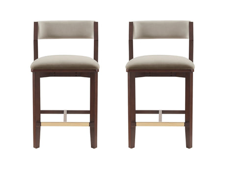 Patricia Counter Stool in Linen (set of 2) by Manhattan Comfort at Eve Furniture