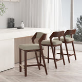Patricia Counter Stool in Linen (set of 3) by Manhattan Comfort at Eve Furniture