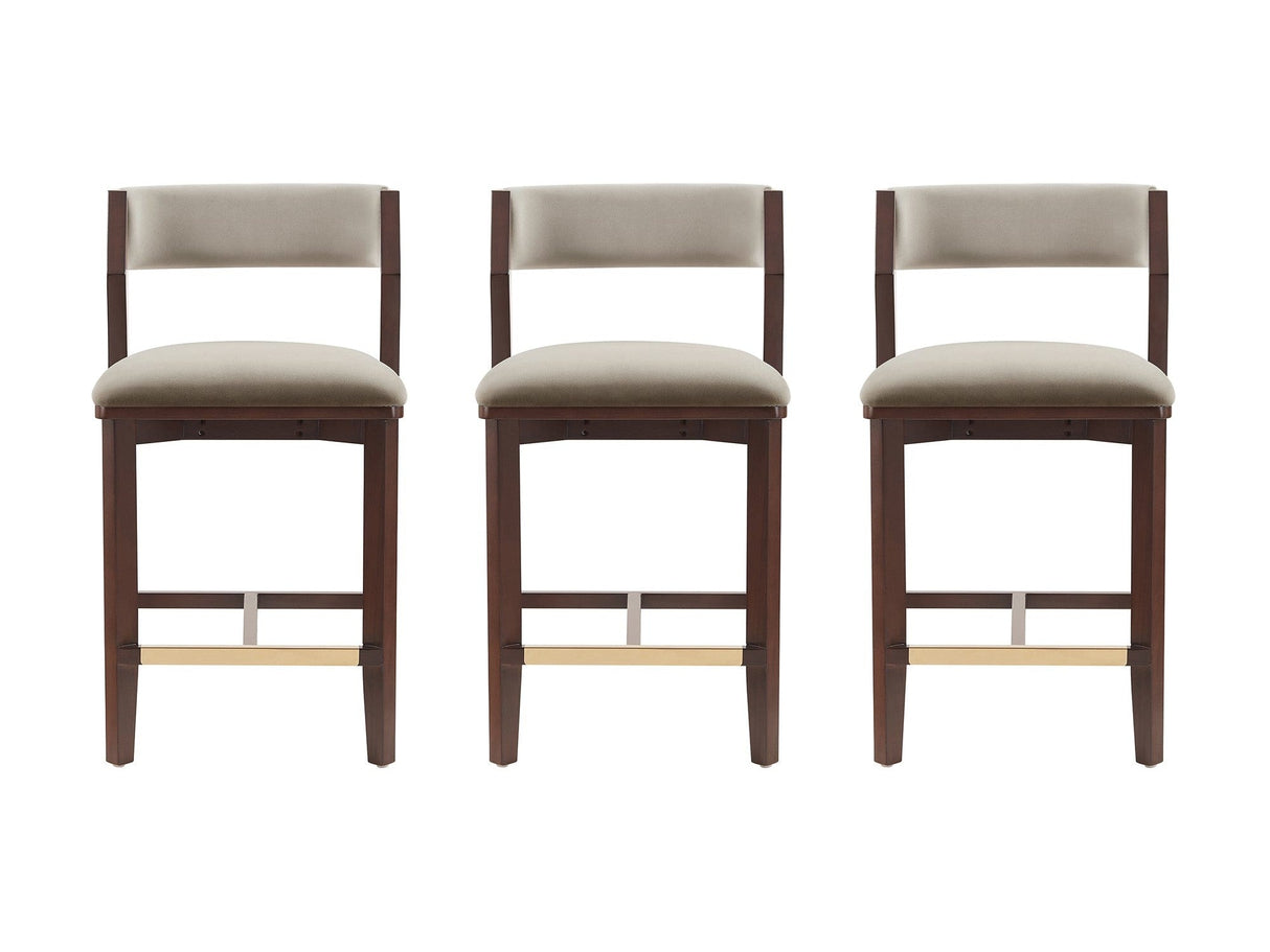 Patricia Counter Stool in Linen (set of 3) by Manhattan Comfort at Eve Furniture