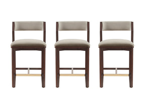Patricia Counter Stool in Linen (set of 3) by Manhattan Comfort at Eve Furniture