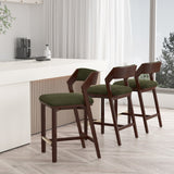 Patricia Counter Stool in Turtle Green by Manhattan Comfort at Eve Furniture