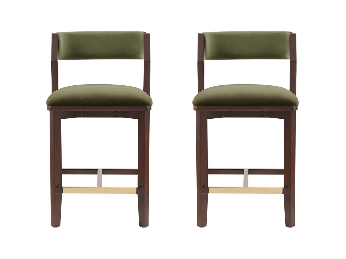 Patricia Counter Stool in Turtle Green (set of 2) by Manhattan Comfort at Eve Furniture