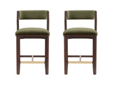 Patricia Counter Stool in Turtle Green (set of 2) by Manhattan Comfort at Eve Furniture