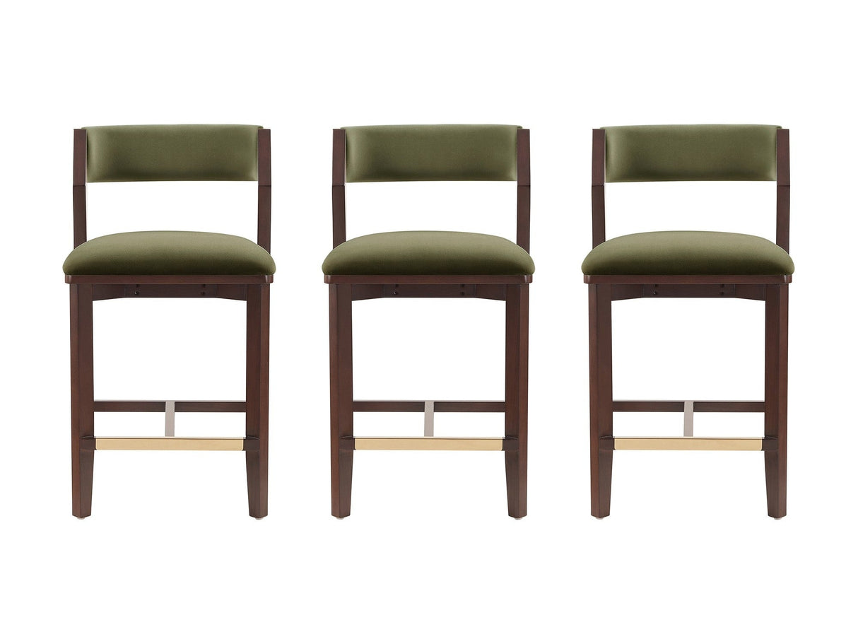 Patricia Counter Stool in Turtle Green (set of 3) by Manhattan Comfort at Eve Furniture