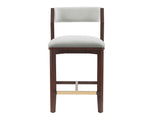 Patricia Counter Stool in White Glacier by Manhattan Comfort at Eve Furniture