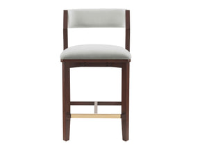 Patricia Counter Stool in White Glacier by Manhattan Comfort at Eve Furniture