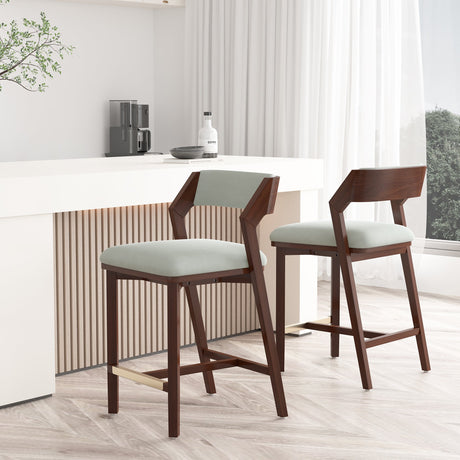 Patricia Counter Stool in White Glacier (set of 2) by Manhattan Comfort at Eve Furniture