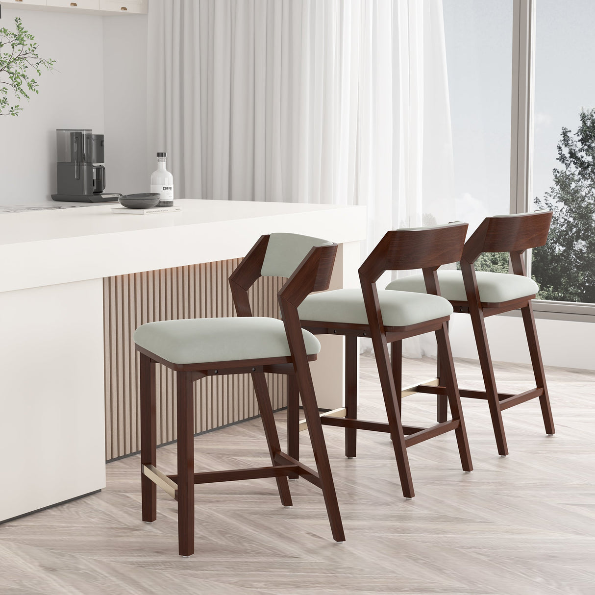 Patricia Counter Stool in White Glacier (set of 3) by Manhattan Comfort at Eve Furniture