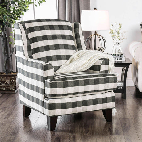 Patricia Pattern Stripe Chair by Furniture of America at Eve Furniture