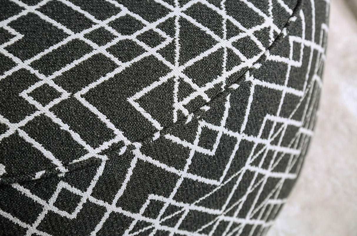 Patricia Black/Pattern Ottoman by Furniture of America at Eve Furniture