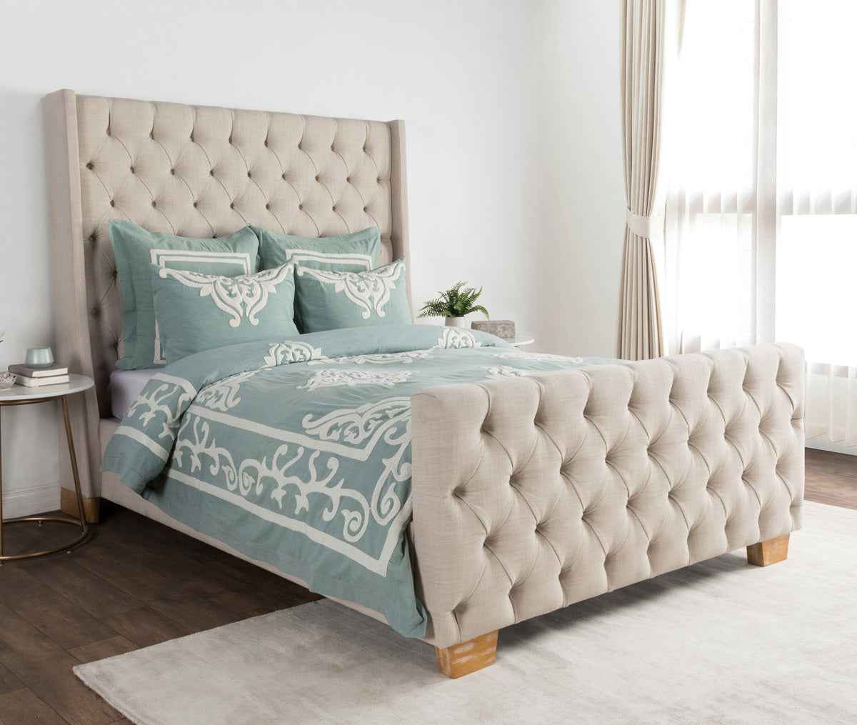 Patrina Blue Surf Duvet Collection by Classic Home at Eve Furniture